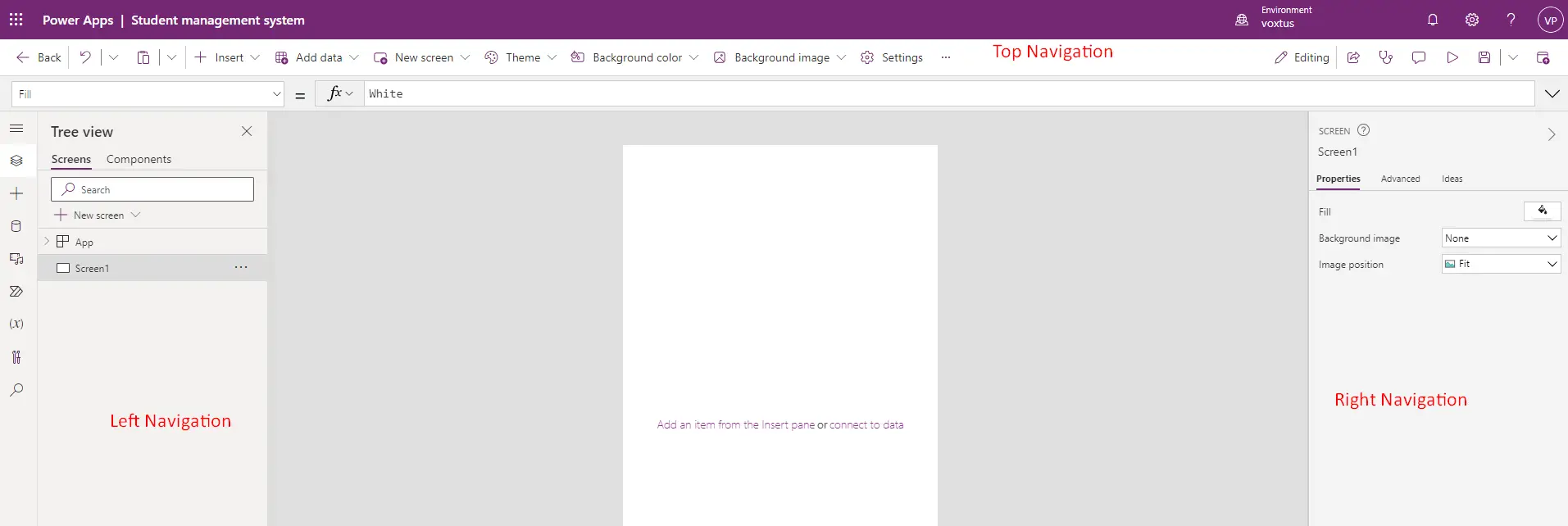 Understanding the Canvas App Interface Understanding the Canvas App Interface